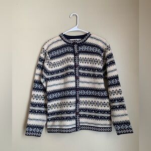 Crystal-Kobe Vintage Wool Cardigan sweater  shetland wool